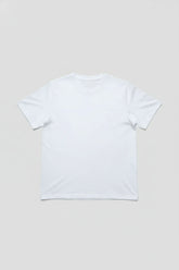 White premium cotton t-shirt in regular fit, perfect for everyday casual wear.