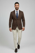 Brown & Beige Combination Suit