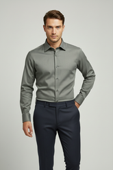 Olive Green Dress Shirt