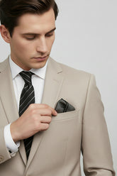 Black Textured Pocket Square