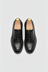 Black Leather Oxford Shoes