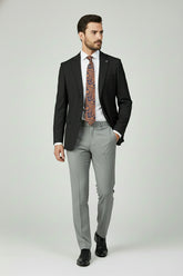 Black & Grey Combination Two-Piece Suit