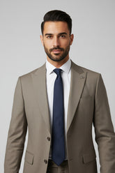 Stone Brown Two-Piece Suit