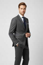 Dark Grey Wool Two-Piece Suit
