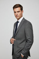 Dark Grey Wool Two-Piece Suit