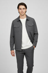 Dark Grey Modern Safari Suit