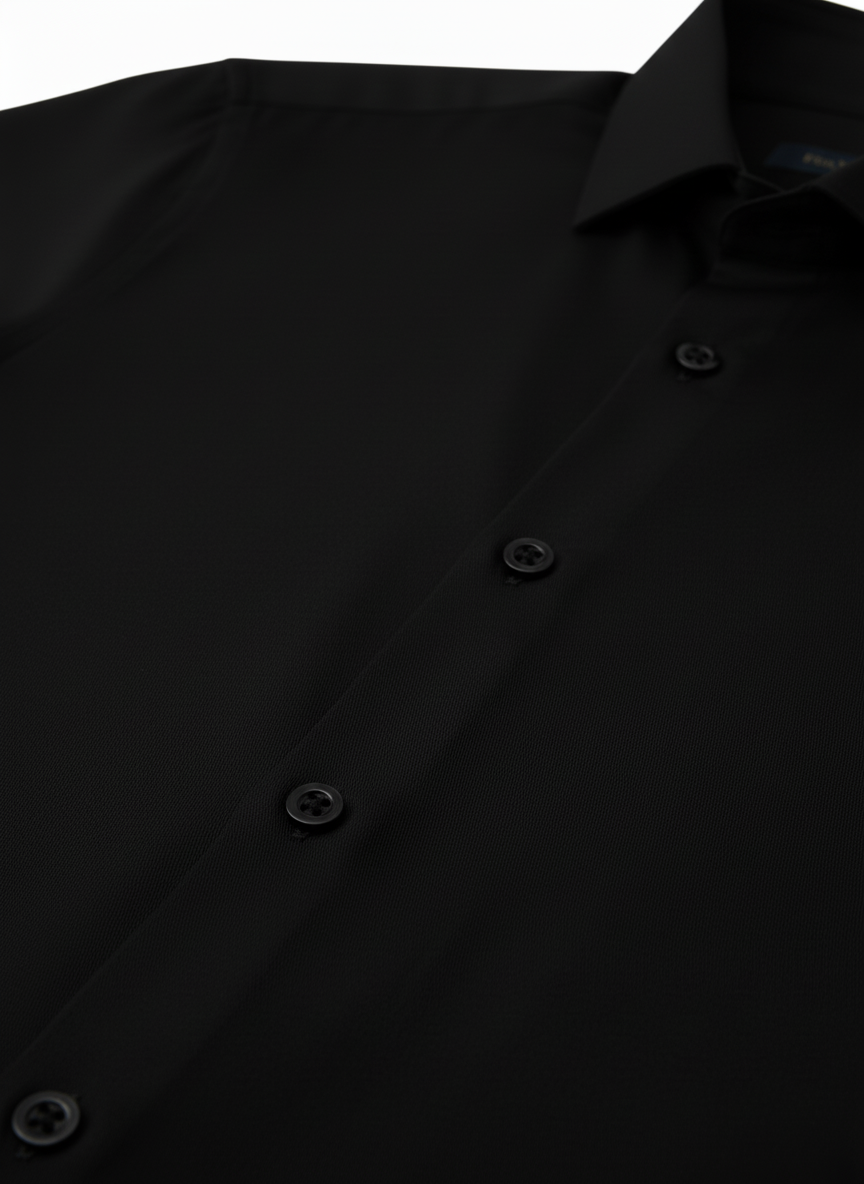 Black Classic Dress Shirt
