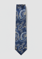 Blue Paisley Silk Tie
