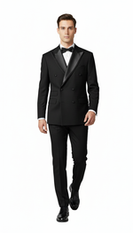 Black Double-Breasted Tuxedo