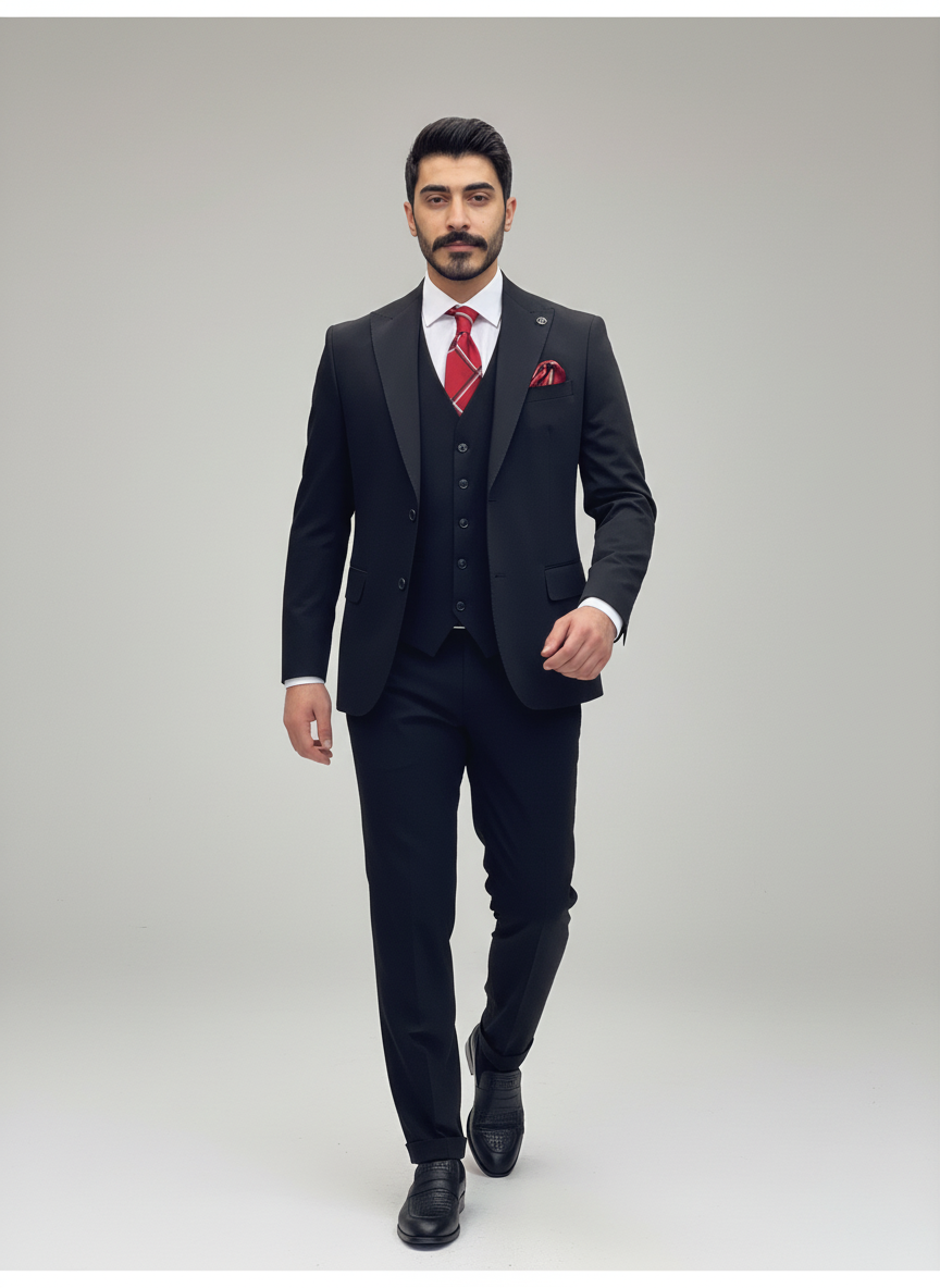 Black 3-Piece Formal Suit