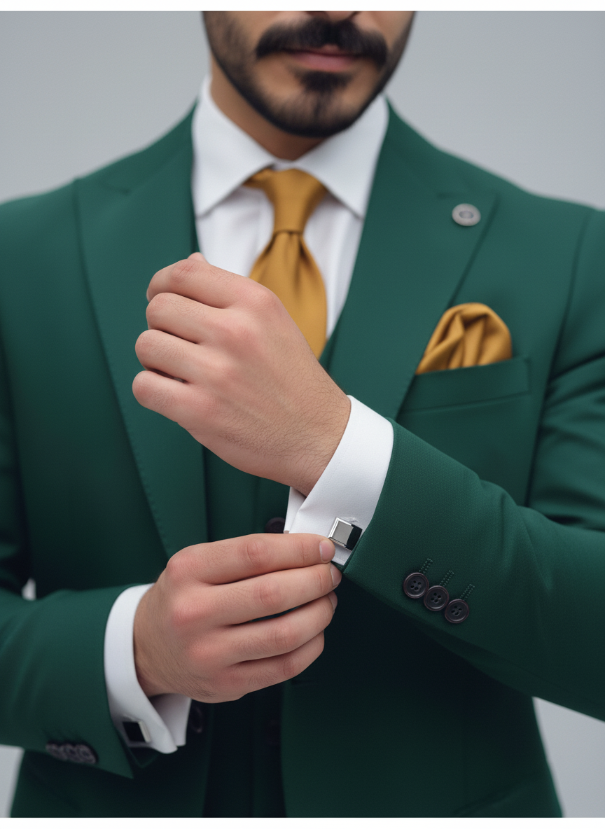 Green 3-Piece Formal Suit