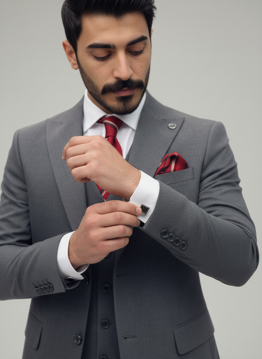 Grey 3-Piece Formal Suit
