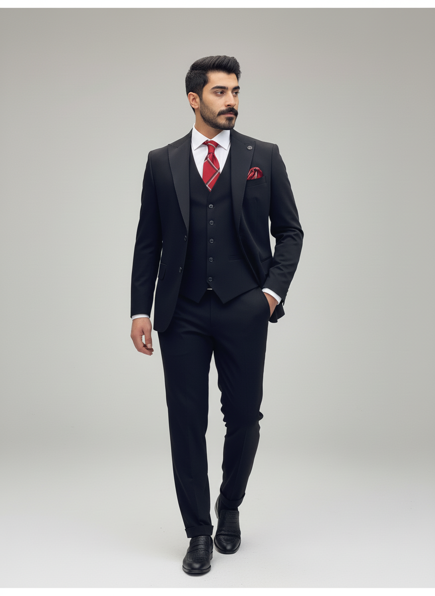 Black 3-Piece Formal Suit