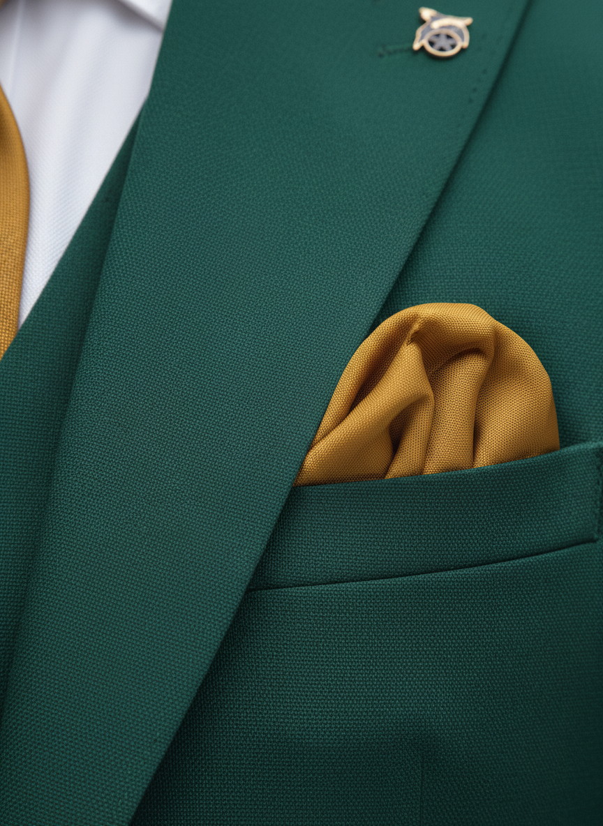 Green 3-Piece Formal Suit