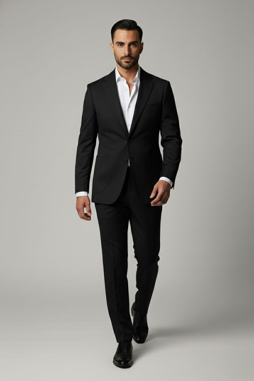 Black Two-Piece Performance Suit