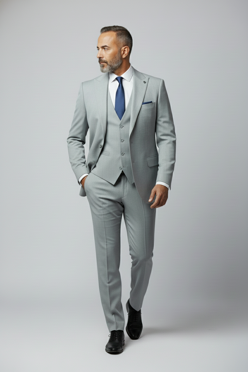 Light Grey 3 Piece Suit