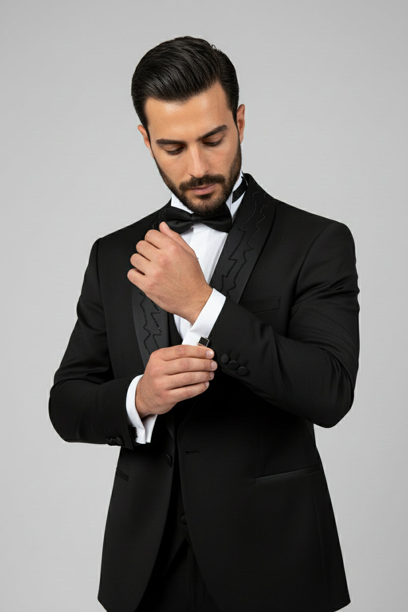 Black Shawl Lapel Tuxedo