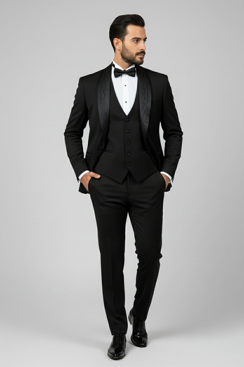 Black Shawl Lapel Tuxedo