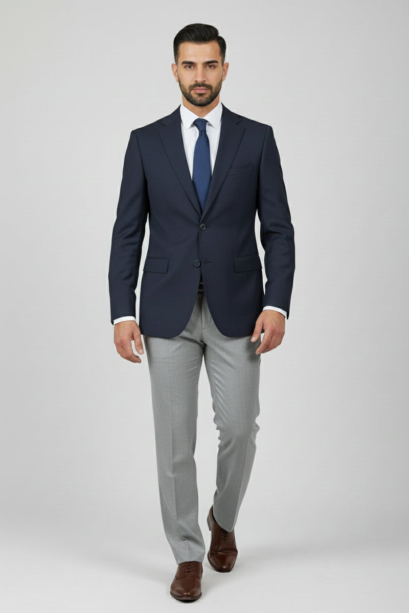 Navy & Grey Combination Suit