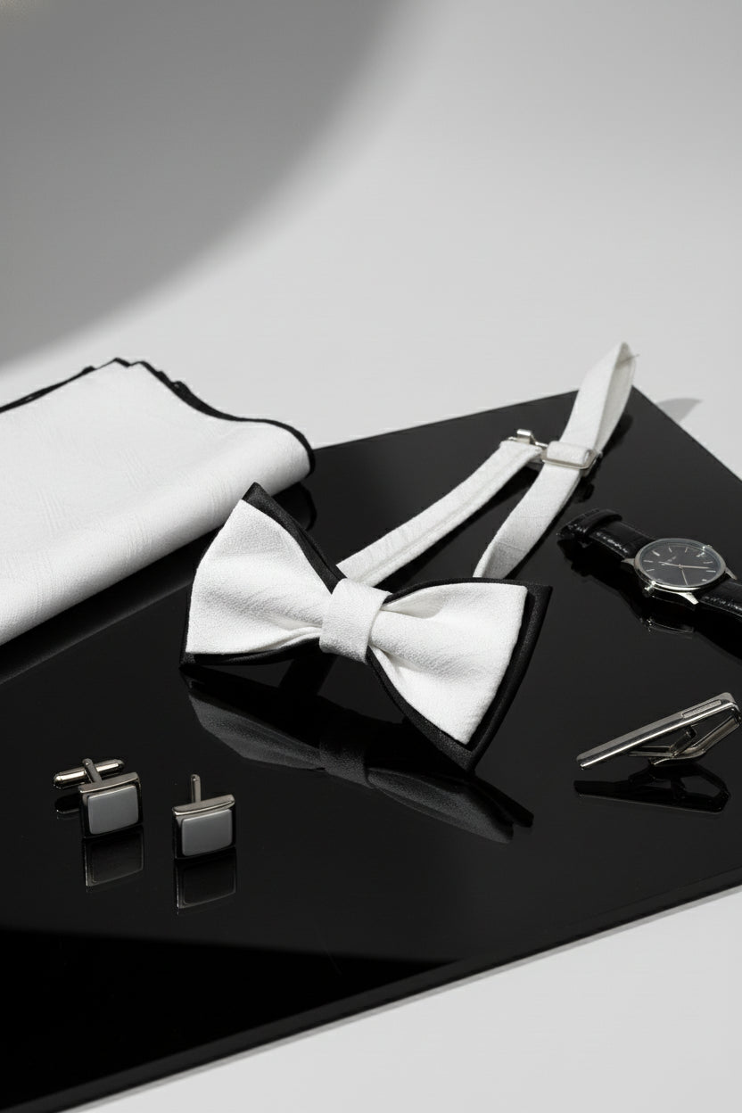 Black and White Bow Tie