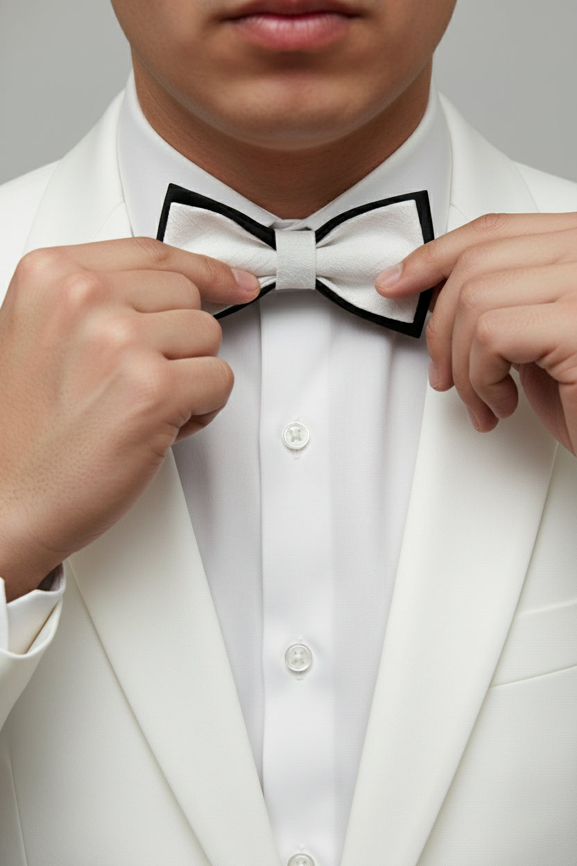 Black and White Bow Tie