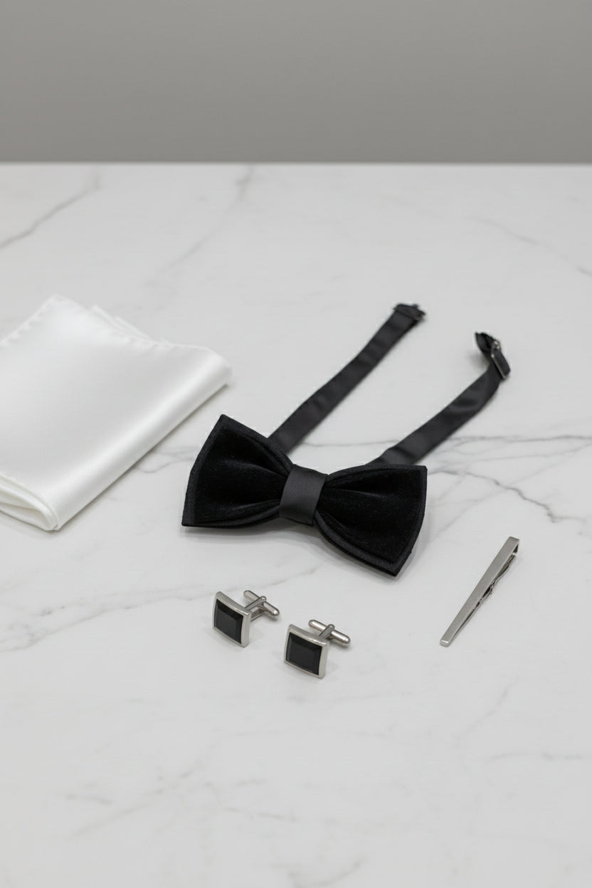 Black Velvet Bow Tie