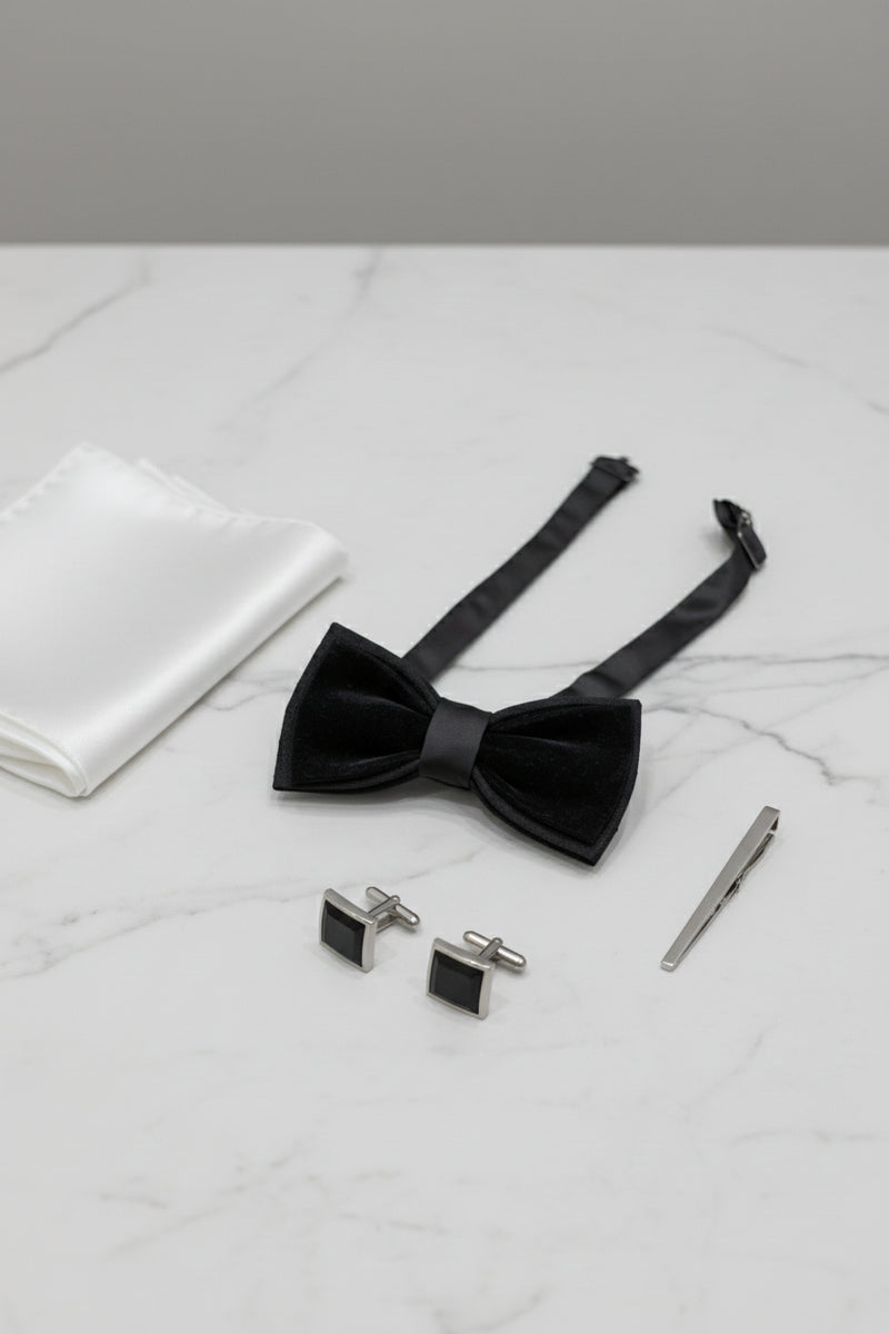 Black Velvet Bow Tie