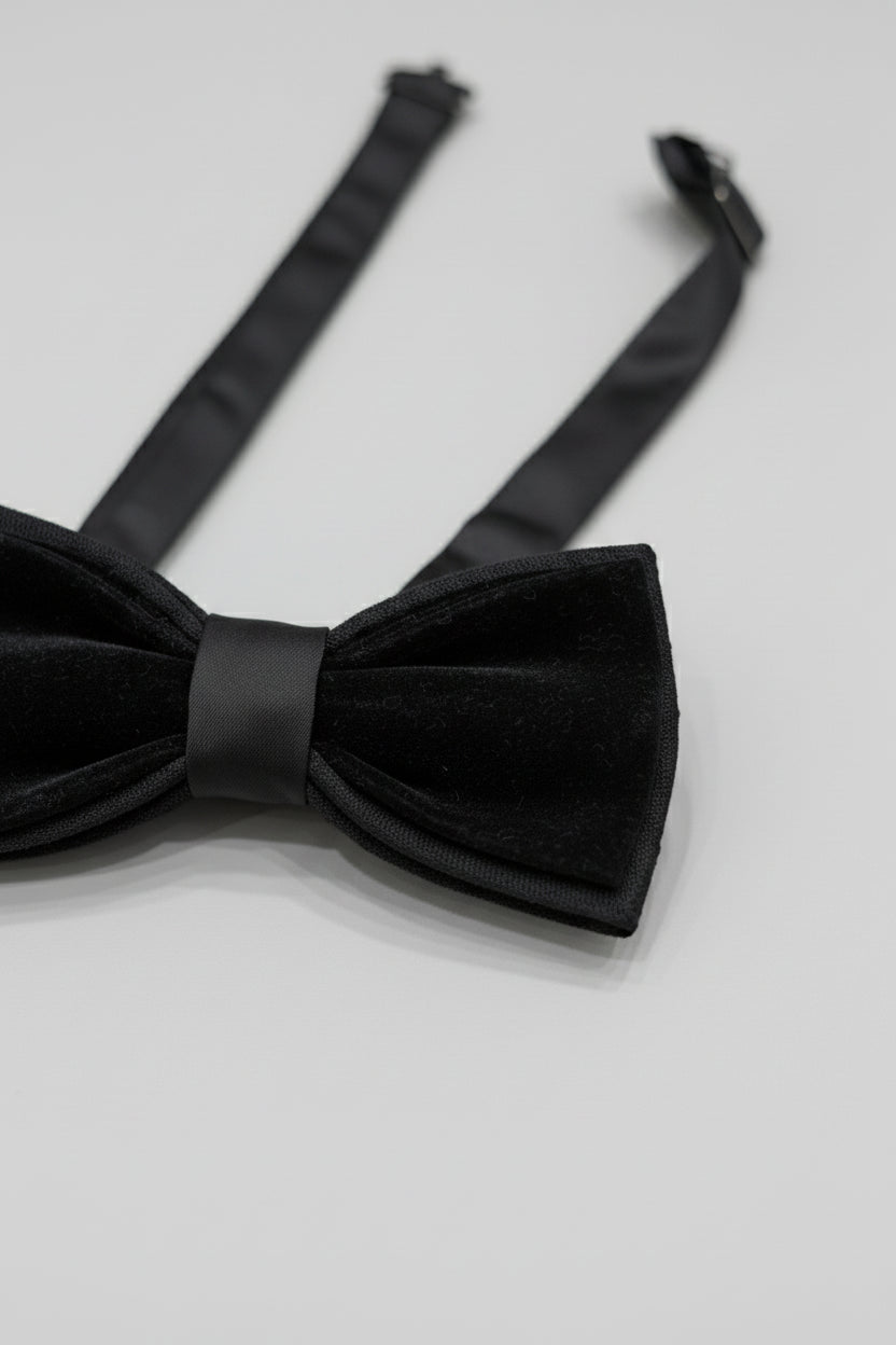 Black Velvet Bow Tie