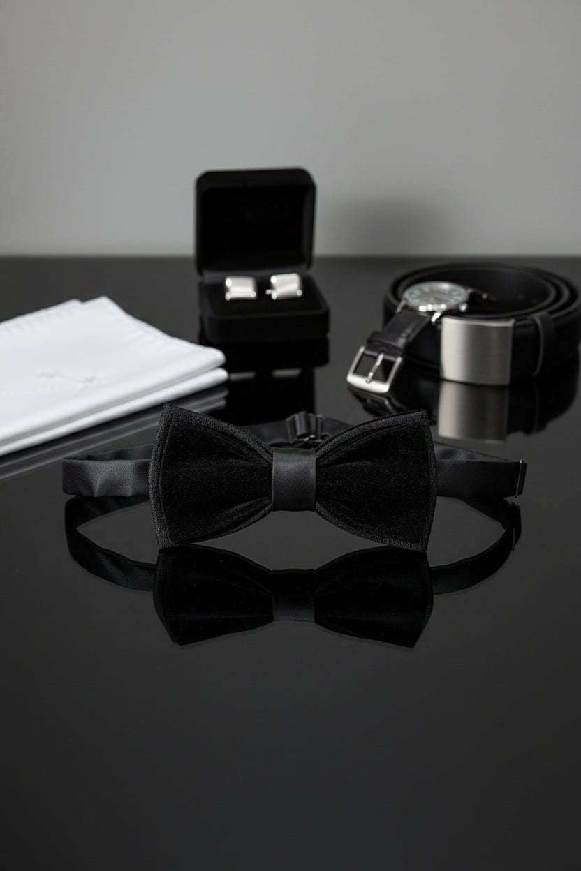 Black Velvet Bow Tie