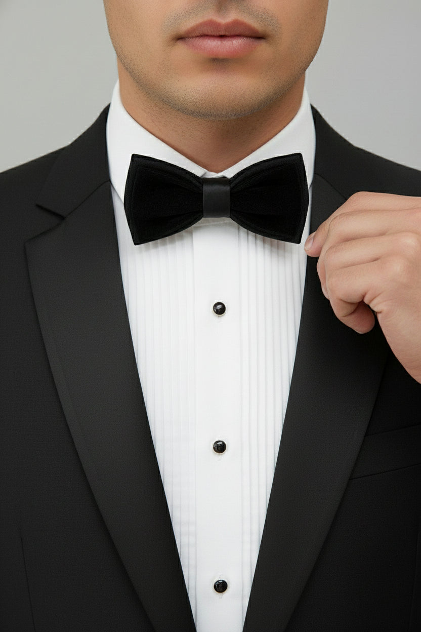 Black Velvet Bow Tie