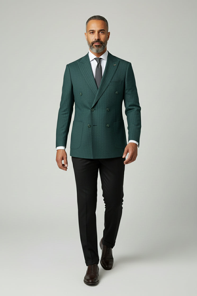 Green & Black Combination Suit