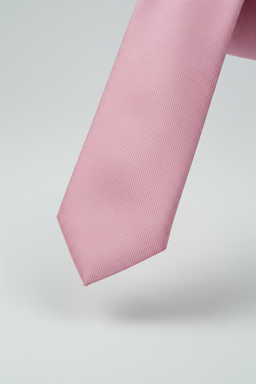 Pink Textured Silk Tie