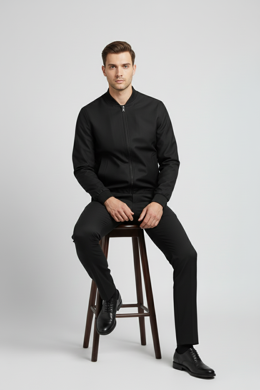 Black Bomber Suit