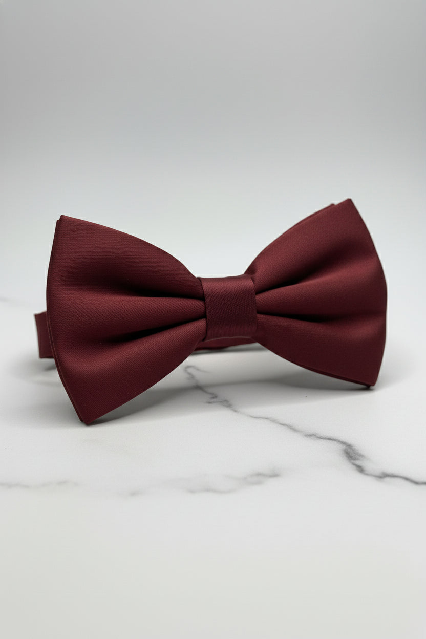 Red Satin Bow Tie