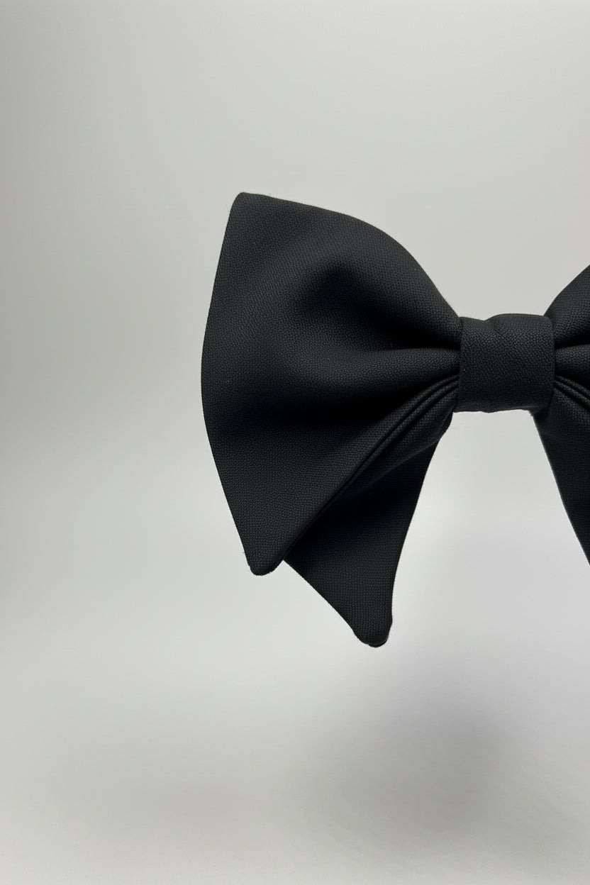 Dark Navy Classic Winged Bow Tie