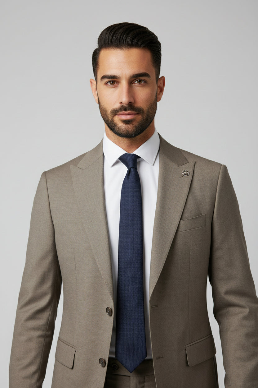 Stone Brown Two-Piece Suit