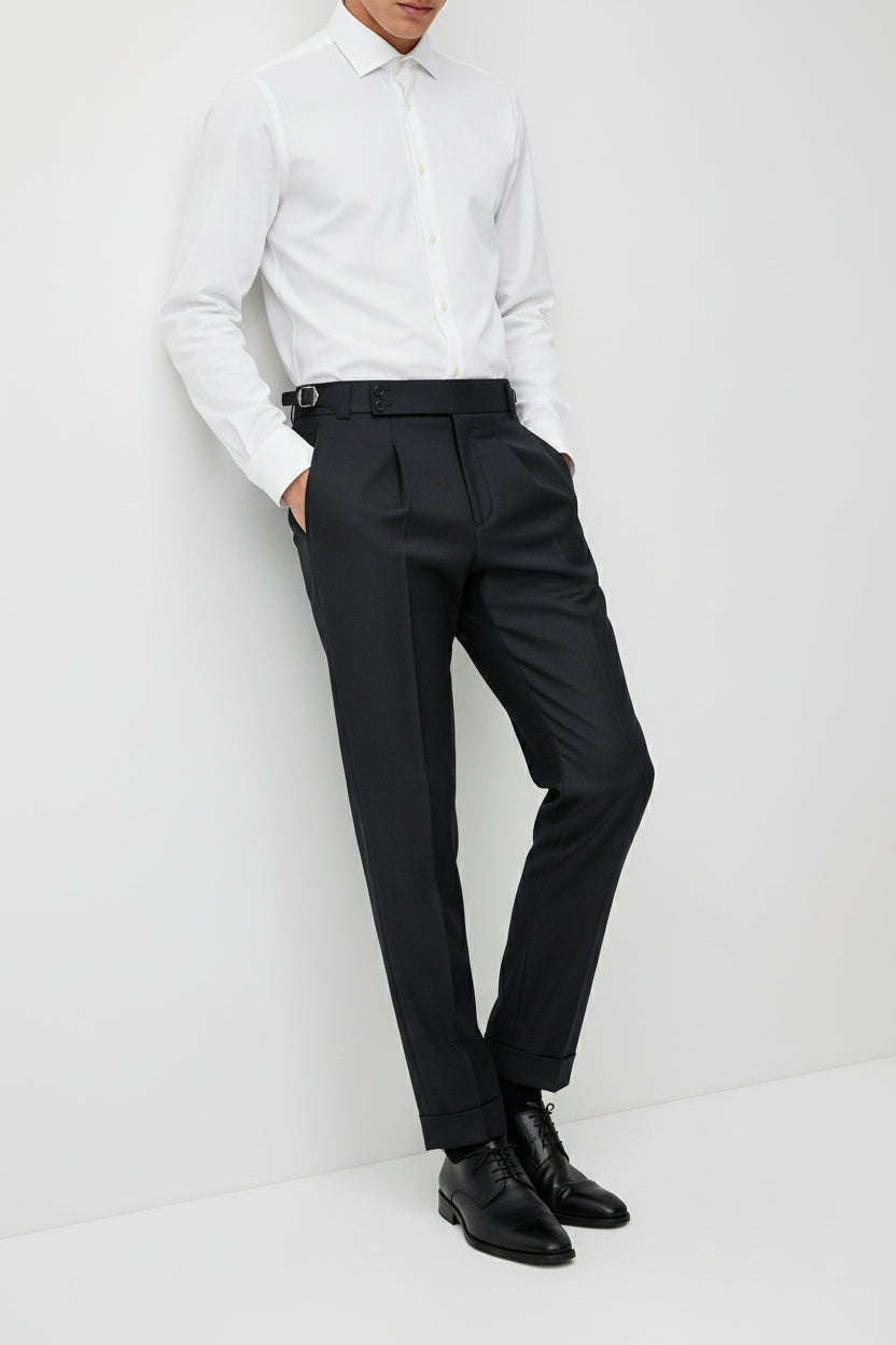 Black High-Waisted Pants