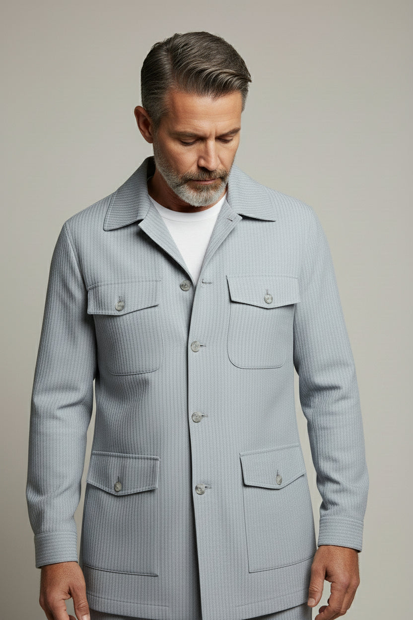 Light Grey Safari Suit