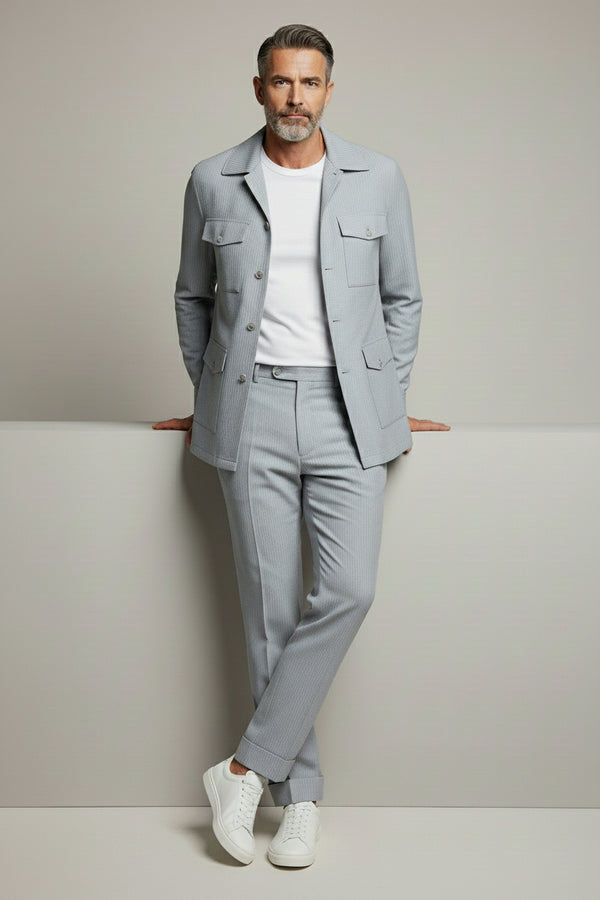 Light Grey Safari Suit