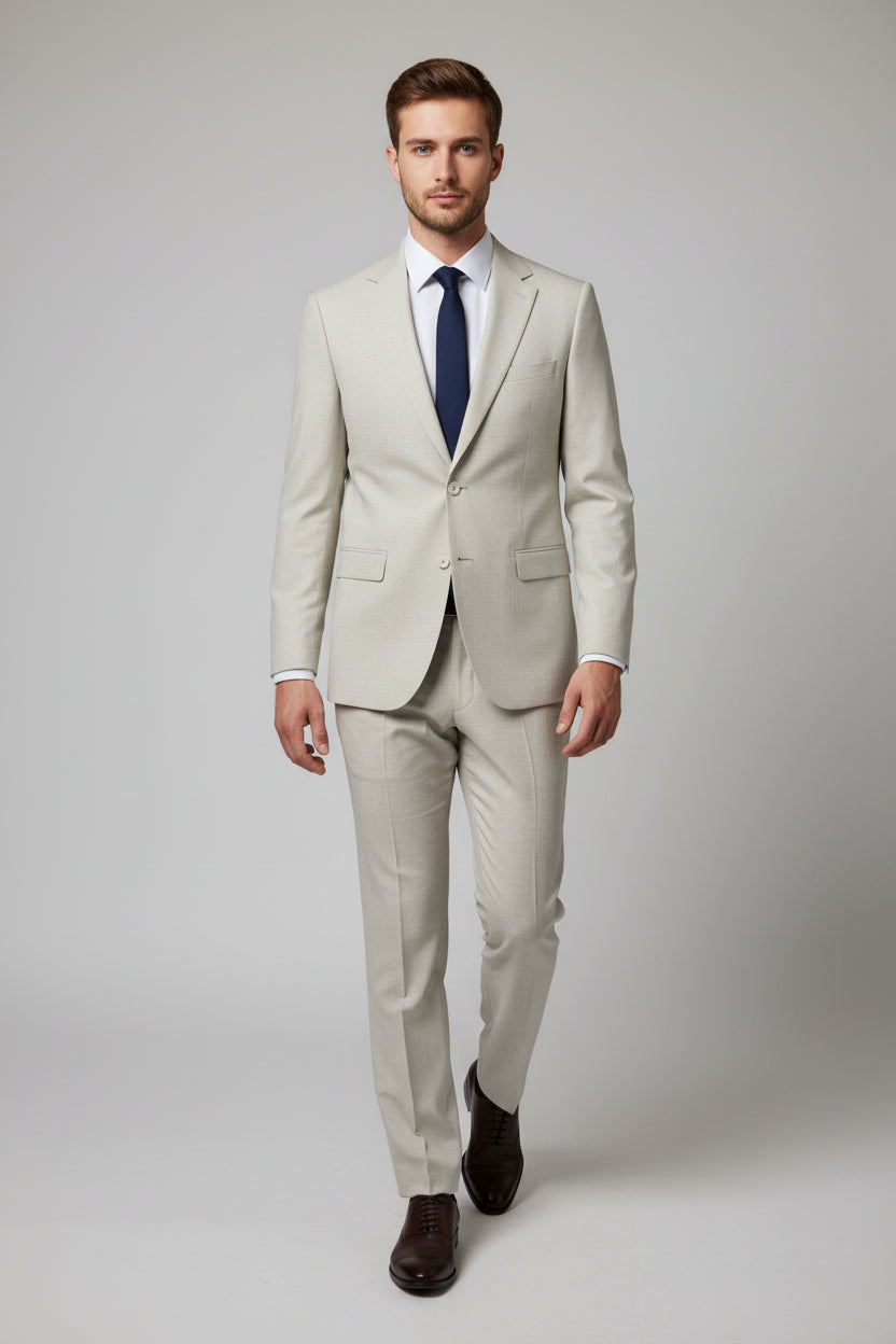 Stone Beige Two-Piece Suit
