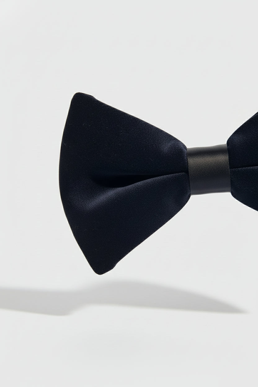 Navy Velvet Bow Tie