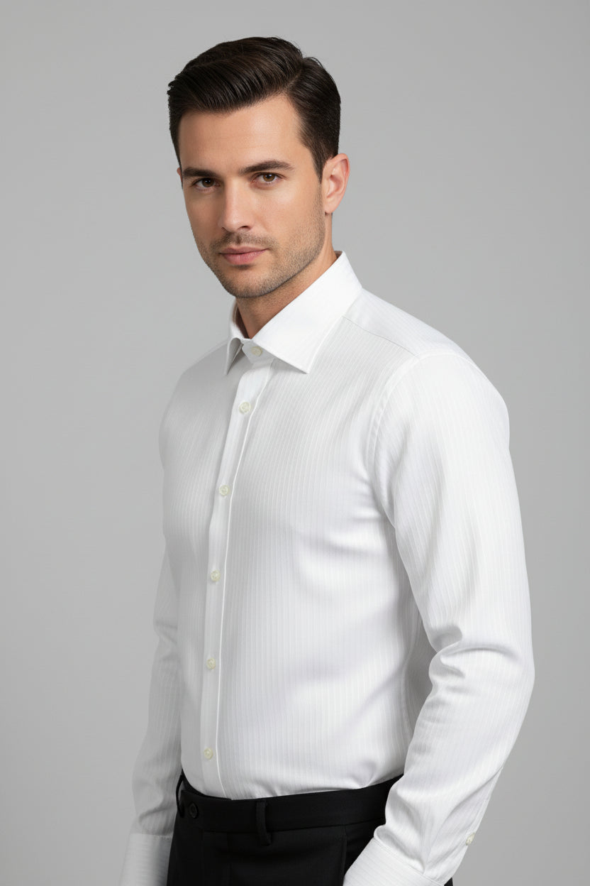 Off White Striped Shirt