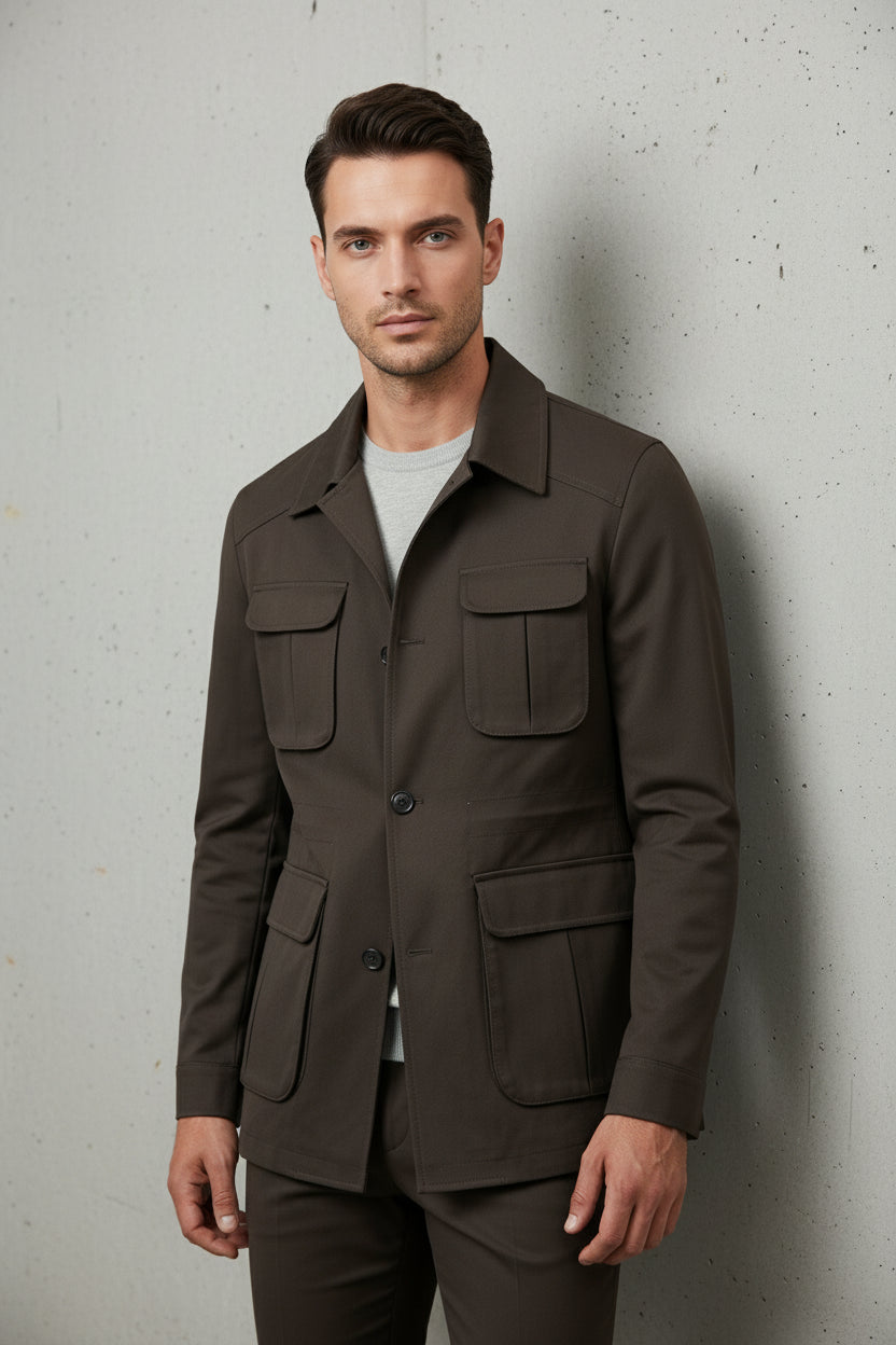 Brown Safari Suit — Field Edition