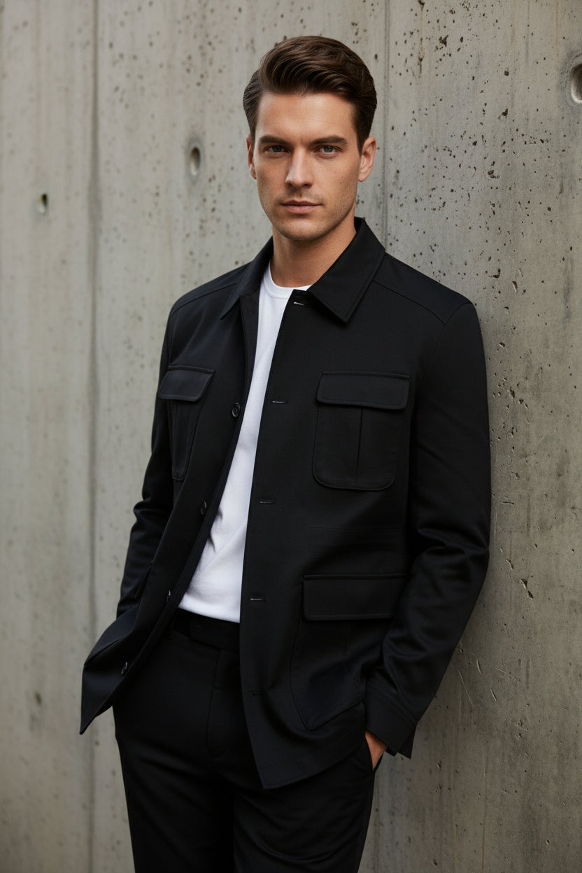 Black Safari Suit — Field Edition