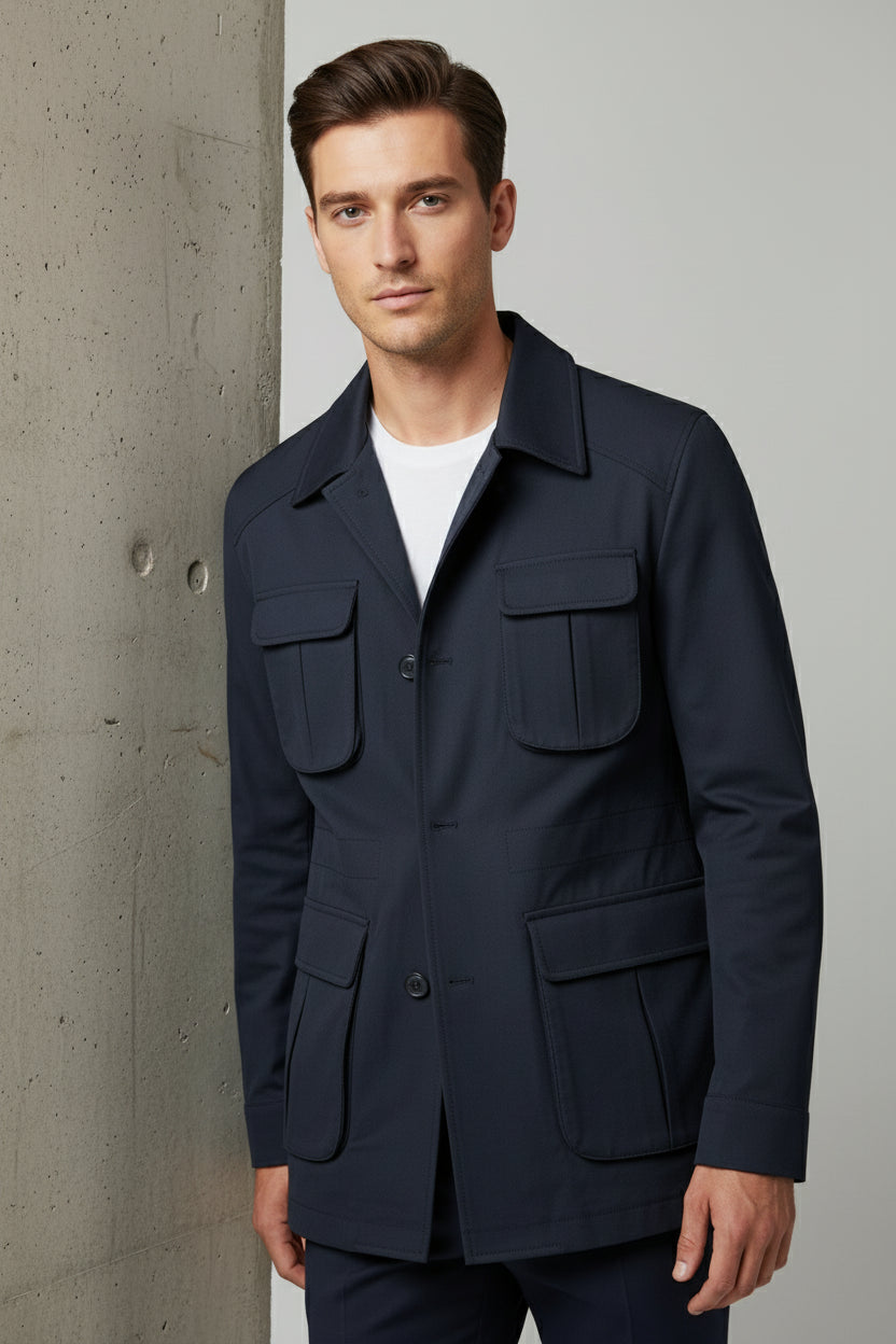 Navy Safari Suit — Field Edition