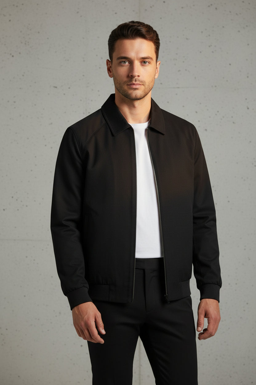 Black Zip Suit — Zero
