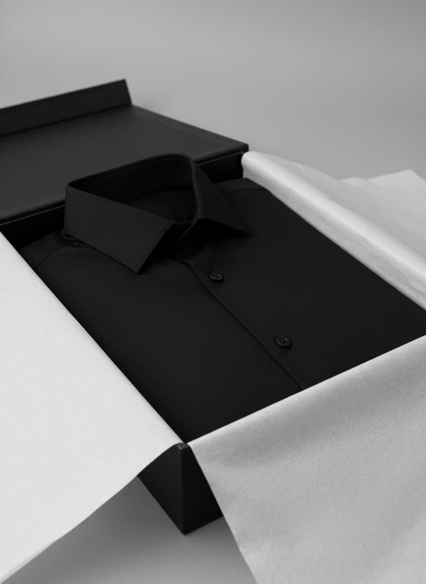 Black Classic Dress Shirt