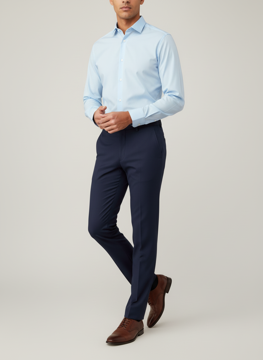 Light Blue Classic Dress Shirt