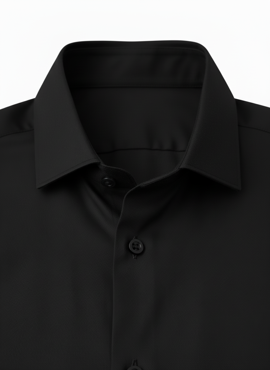 Black Classic Dress Shirt