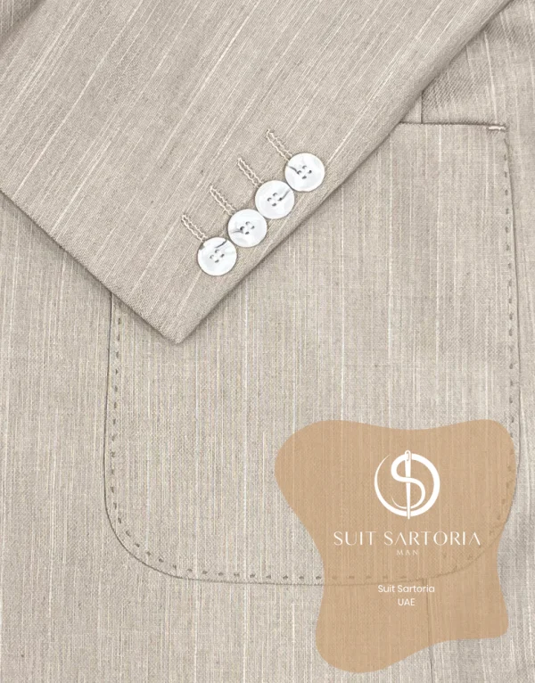 Suit Sartoria Beige Double Breased Suit